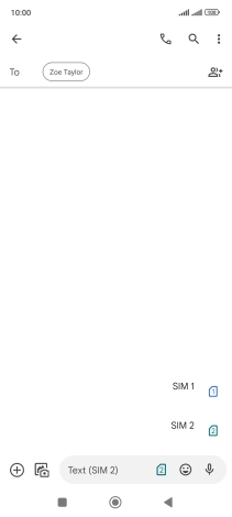 Press the required SIM.