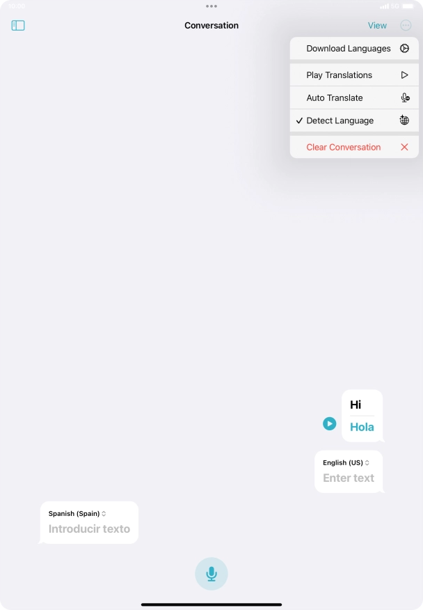 Press Clear Conversation.
