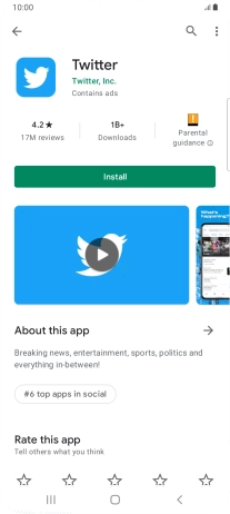 Press Install and follow the instructions on the screen to install the app.