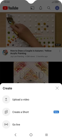 Press Upload a video.