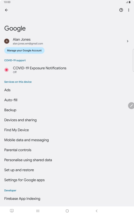 Press Find My Device.