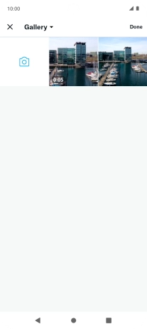 Press the required picture or video clip.