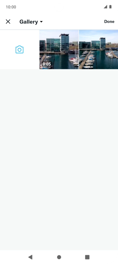 Press the required picture or video clip.