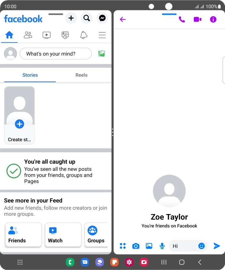 Write the required message and press the send icon.