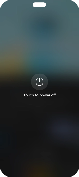 Press Touch to power off.