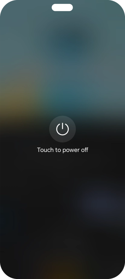 Press Touch to power off.