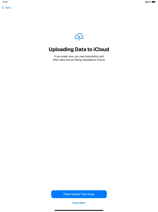 Press Erase Now. Press Erase Now.