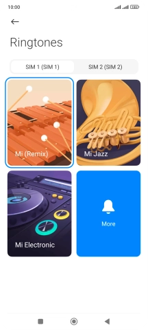 Press the required SIM.