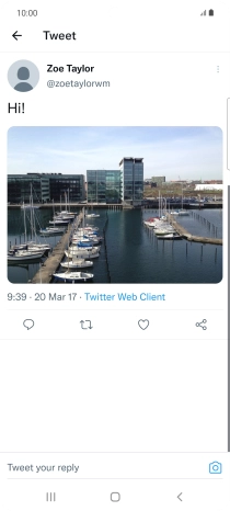 Press the text input field.