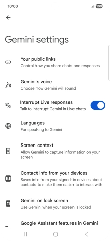 Follow the instructions on the screen to select the required settings.