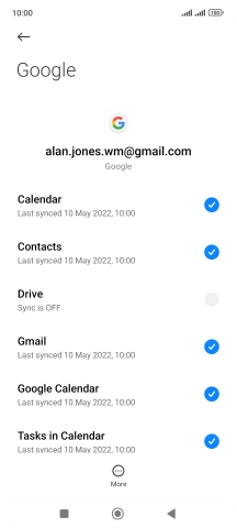 Press the Home key to return to the home screen.