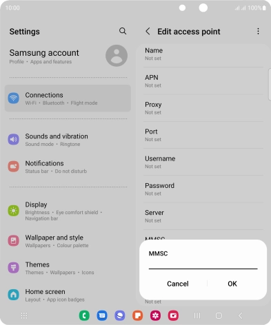 Key in http://mms.vodafone.co.uk/servlets/mms and press OK.