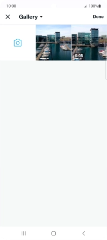 Press the required picture or video clip.