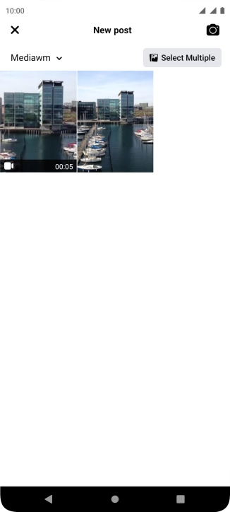 Press the required picture or video clip.