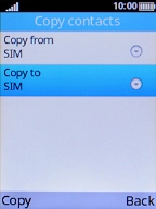 Select Copy to.