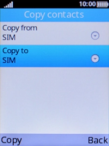 Select Copy to.