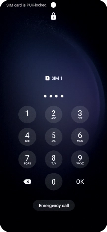 Key in a new four-digit PIN and press OK.