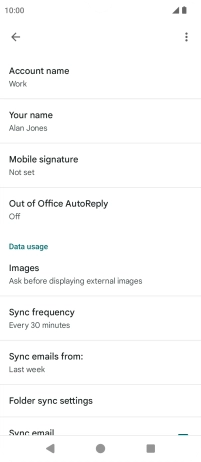 Press Account name and key in the required name.