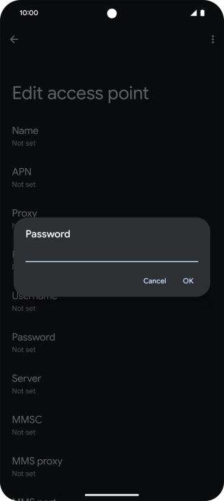 Key in wap and press OK.