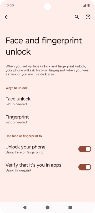 Press Fingerprint. Press Fingerprint.