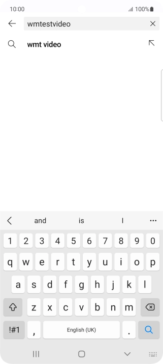 Key in the required search word and press the search icon.