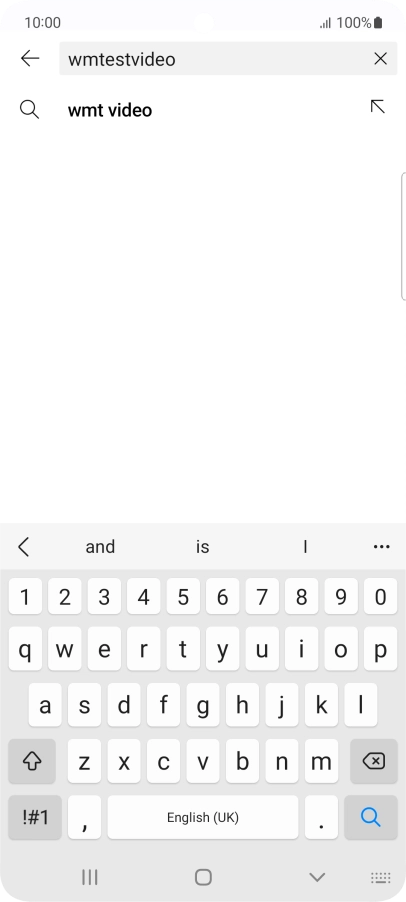 Key in the required search word and press the search icon.