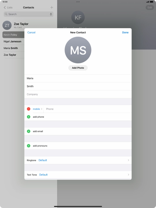 Press Phone and key in the required phone number.