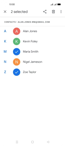 Press the menu icon.