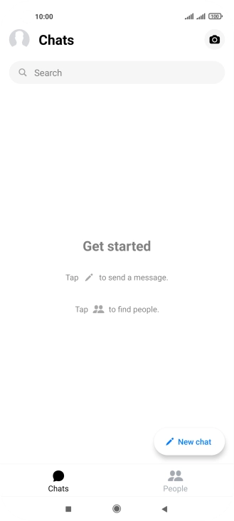 Press New chat. Press New chat.