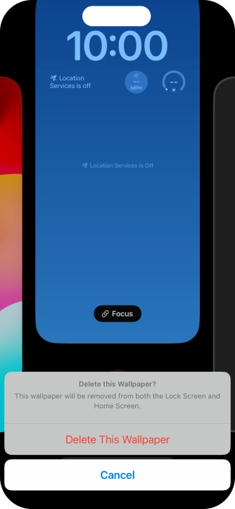 Press Delete This Wallpaper.
