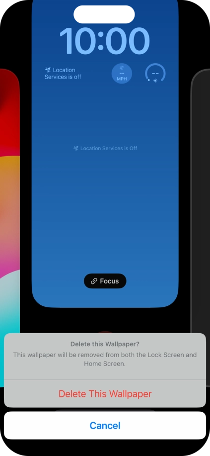 Press Delete This Wallpaper.