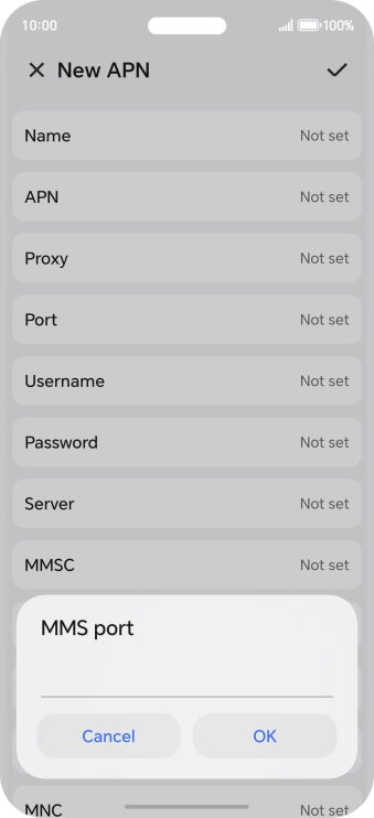 Key in 8799 and press OK.