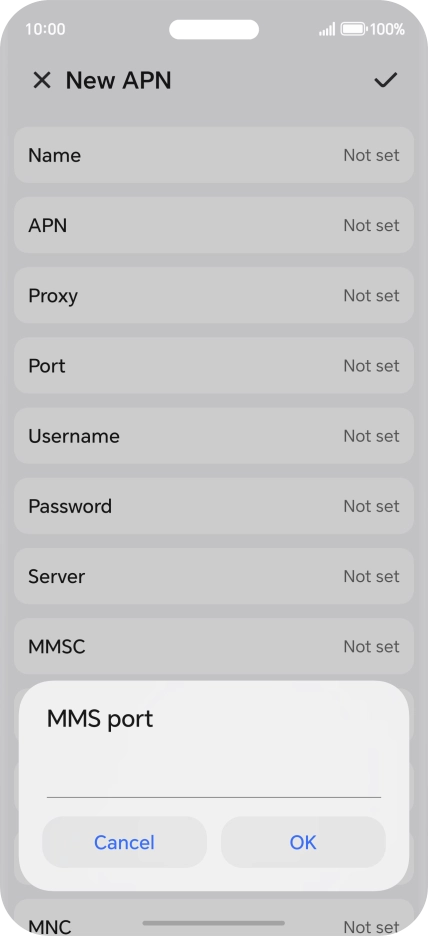 Key in 8799 and press OK.