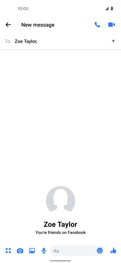 Press the text input field.