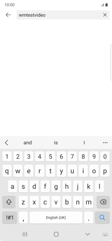 Key in the required search word and press the search icon.