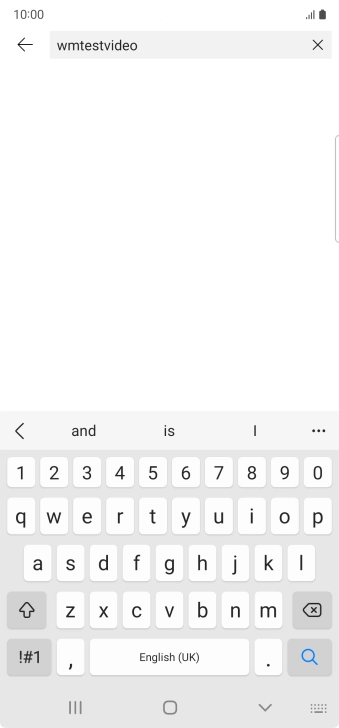 Key in the required search word and press the search icon.