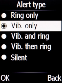 Select Ring only to turn off vibration.