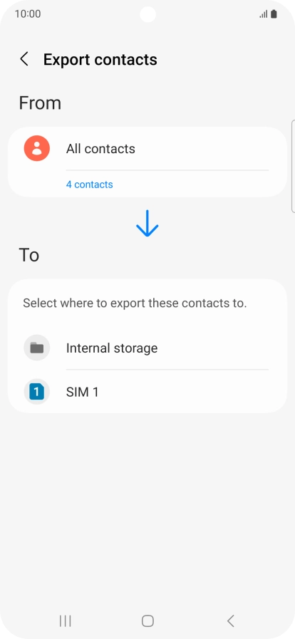 Press the name of the SIM.