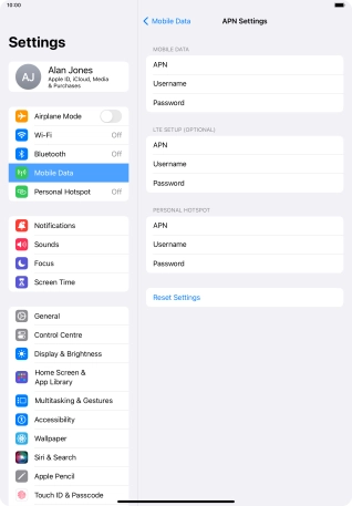 Press APN and key in wap.vodafone.co.uk.