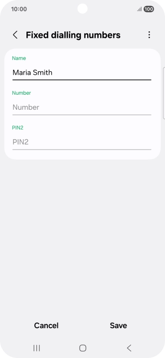 Press Number and key in the required phone number.