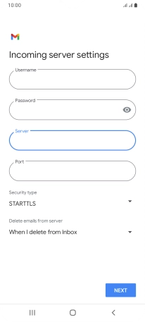 Press the field below 
