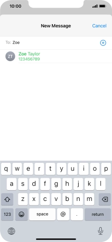 Press the required contact.