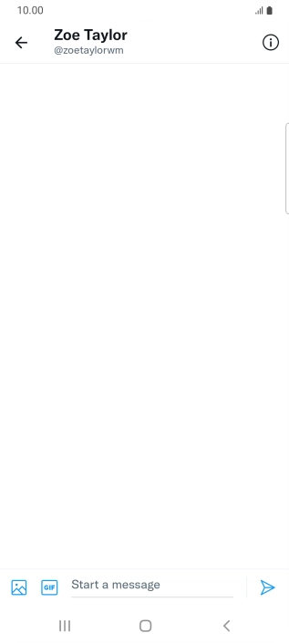 Press the text input field. Press the text input field.