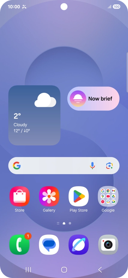 The missed calls icon shows that you have one or more missed calls.