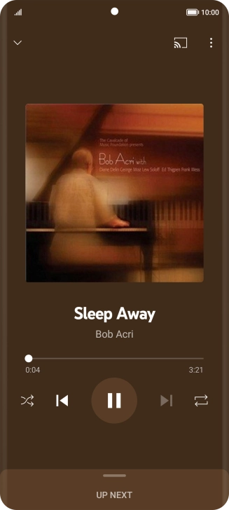 Press arrow right to go to the next audio file.
