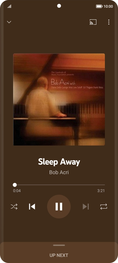 Press arrow right to go to the next audio file.