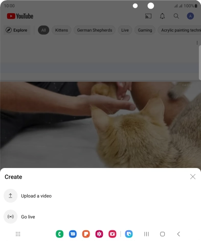 Press Upload a video.