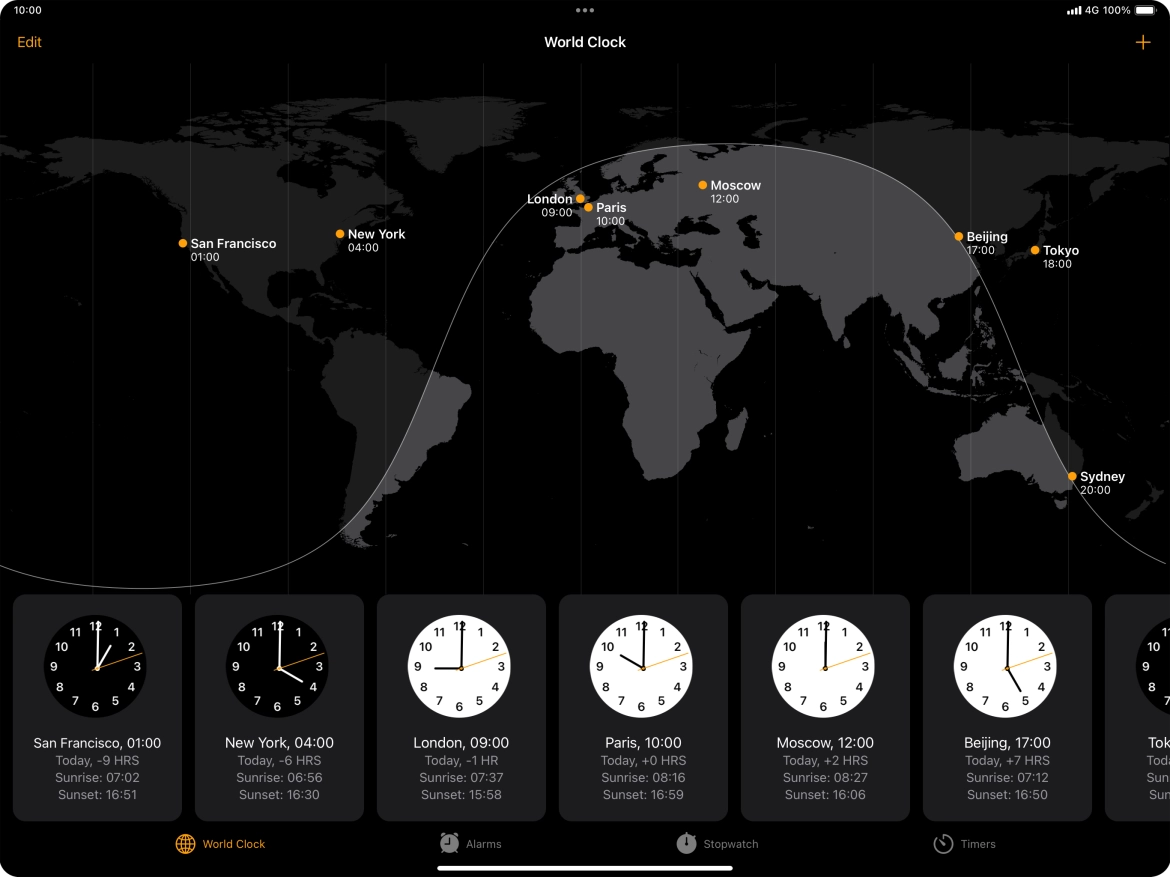Slide your finger downwards starting from the top right side of the screen.