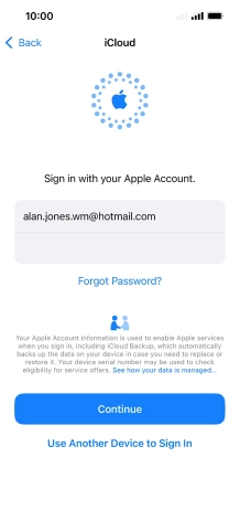 Press Continue. Press Continue.