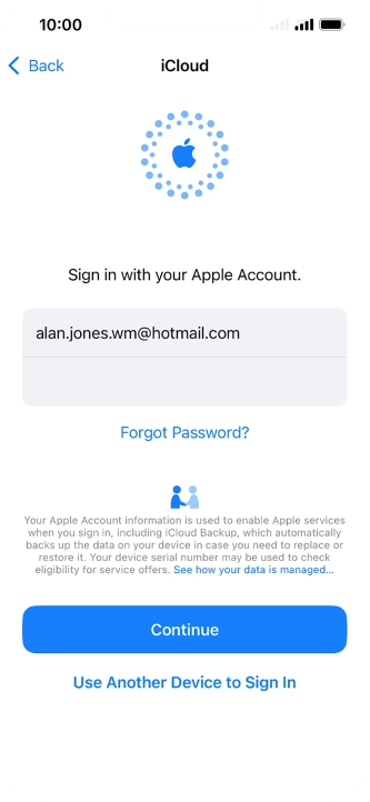 Press Continue. Press Continue.